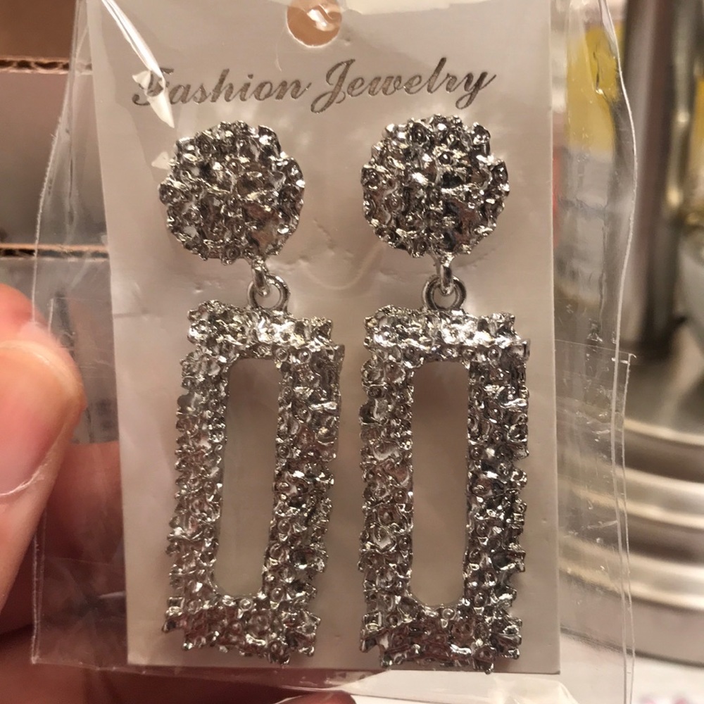 Silver Drop Earrings